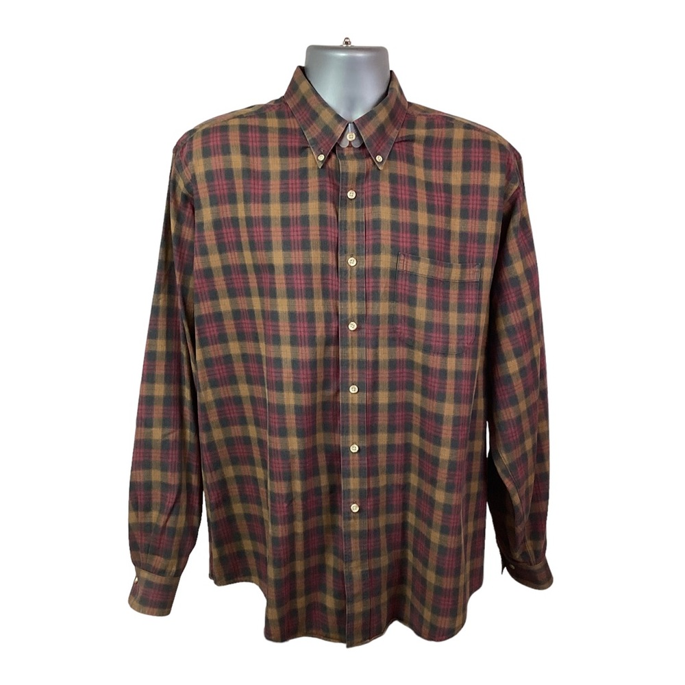Viyella Wool Cotton Blend Plaid Shirt